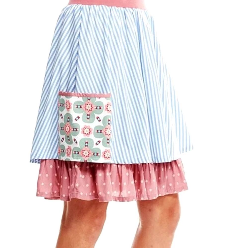 Matilda Jane Floating By Skirt Happy and Free Pockets Lined Small